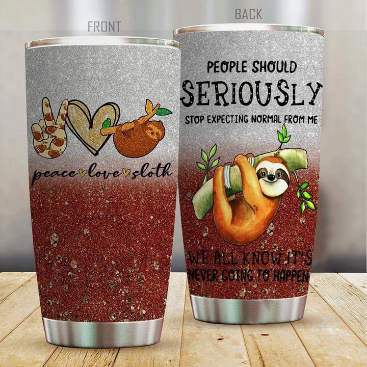 Personalized Sloth YU0602510CL Tumbler