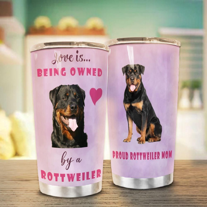 Personalized Rottweiler Mom YW0901207CL Tumbler