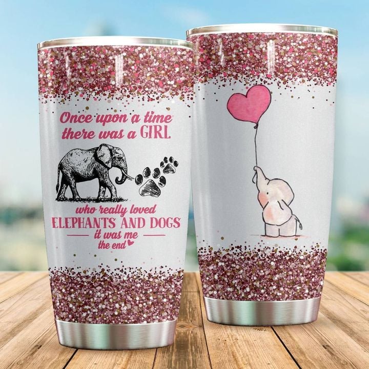 Personalized There Was A Girl Who Really Loved Elephants YW1301215CL Tumbler