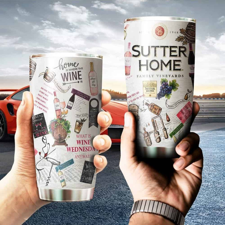Personalized Sutter Home Sparkling Glitter YW1301159CL Tumbler