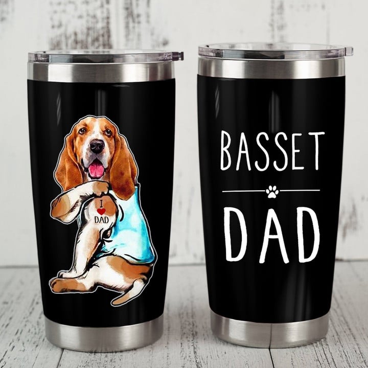 Personalized Basset Hound Dog YQ0602525CL Tumbler