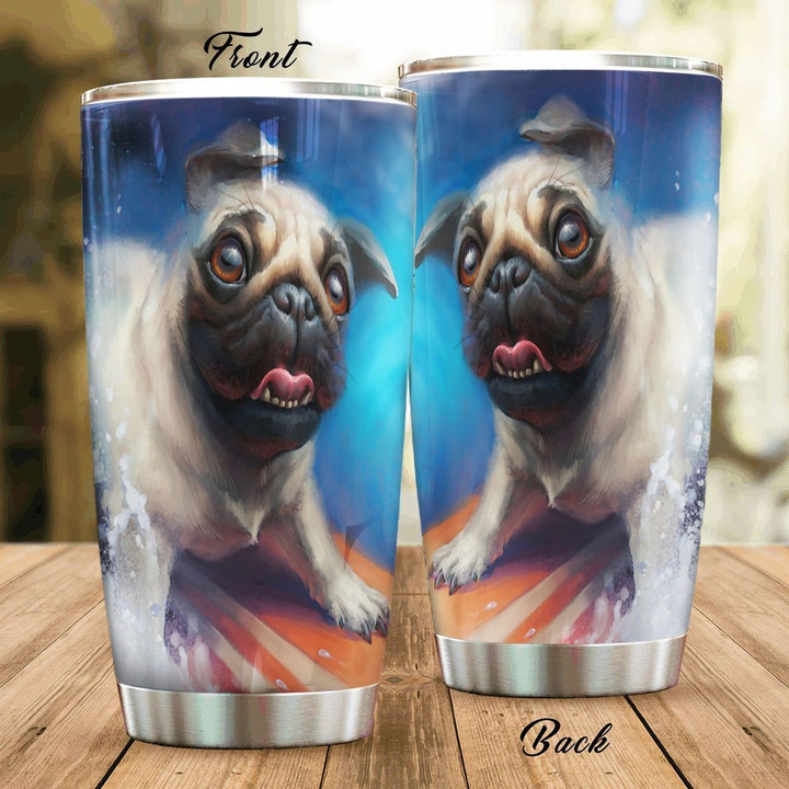 Personalized Pug TH3012324CL Tumbler