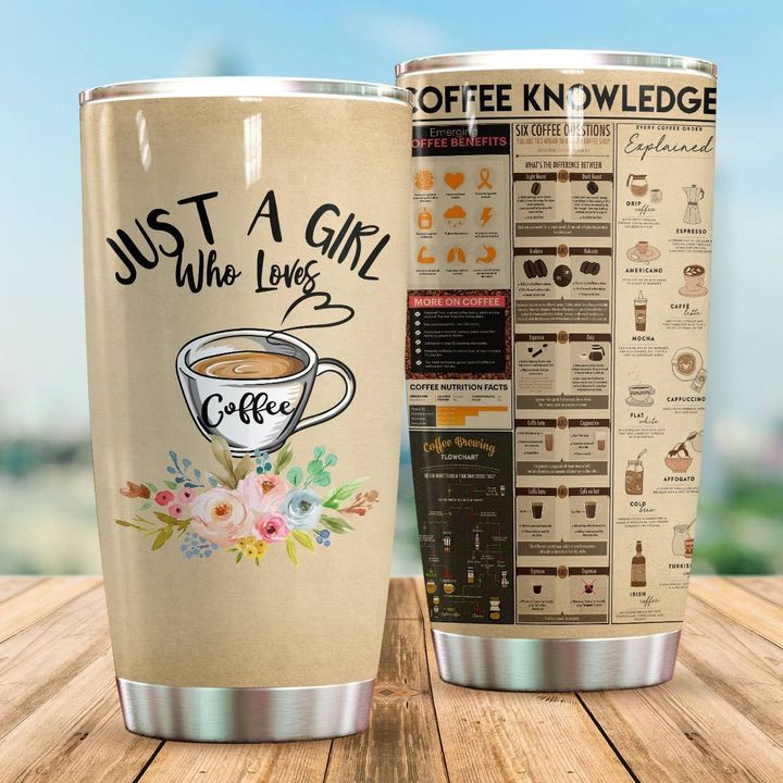 Personalized Just A Girl Who Loves Coffee TH1911663CL Tumbler