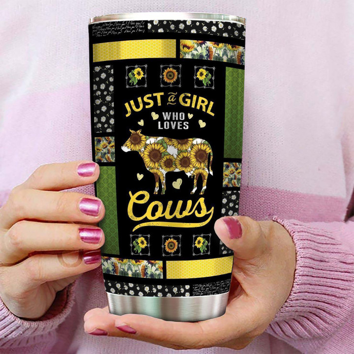 Personalized Cow Just Girls Who Loves Cows YQ1902420CL Tumbler
