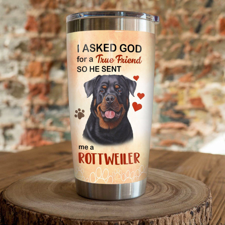 Personalized Rottweiler Dog YU2202120CL Tumbler