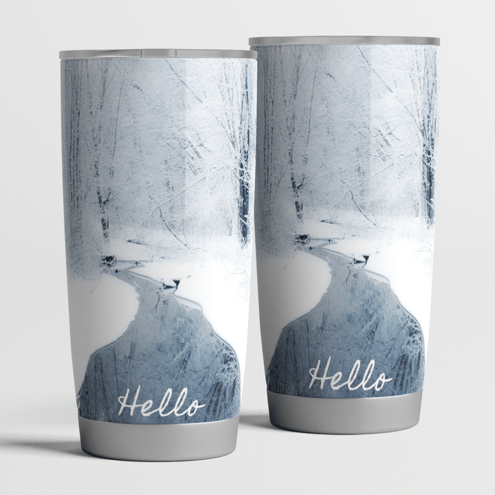 Personalized Hello Winter NC1411583CL Tumbler