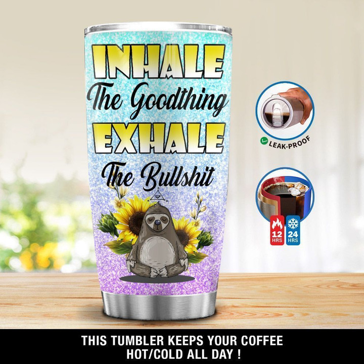 Personalized Sunflower Sloth XA2101316CL Tumbler