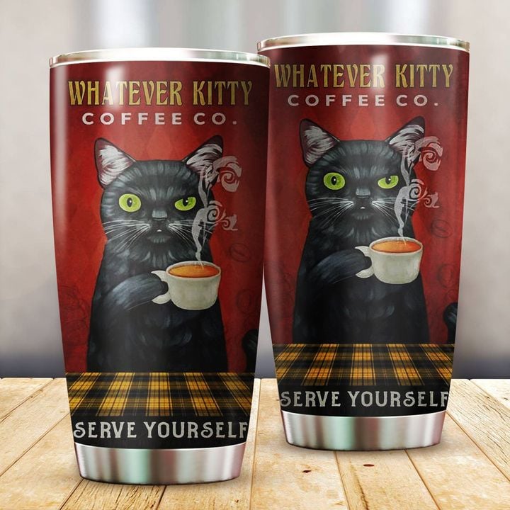 Personalized Cat Whatever YU2601053CL Tumbler