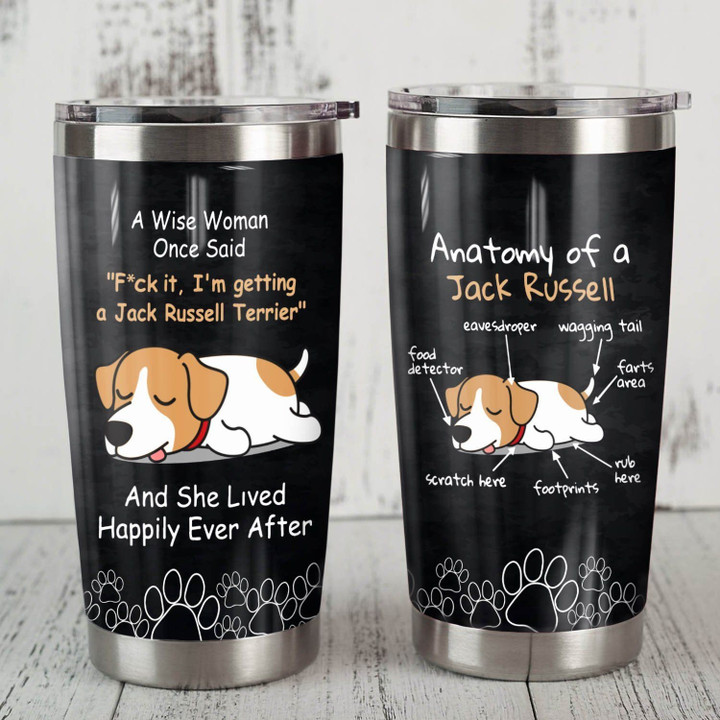 Personalized Jack Russel Terrier Dog TH1911609CL Tumbler