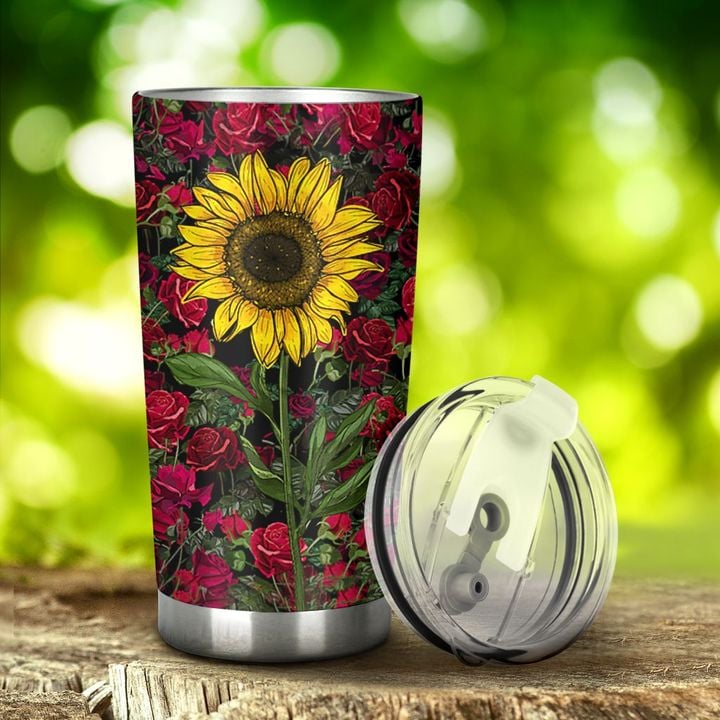 Personalized In A World Full Of Roses Be A Sunflower YW2201171CL Tumbler