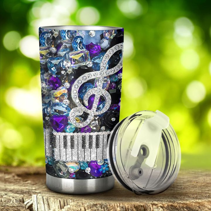 Personalized Music Lovers Rhinestone Pattern YW2101468CL Tumbler