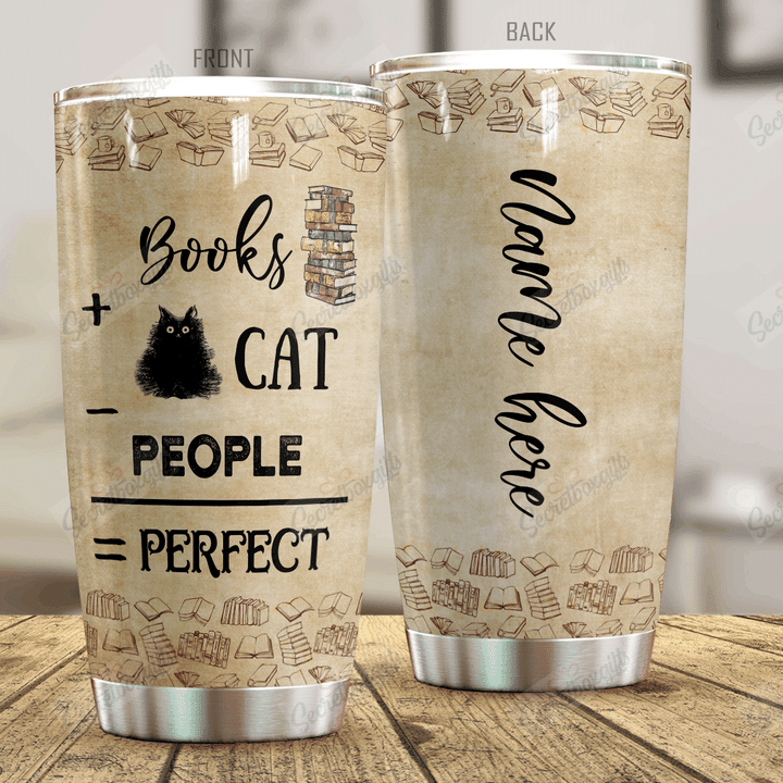 Personalized Book Cat And People KL0210183CL Tumbler