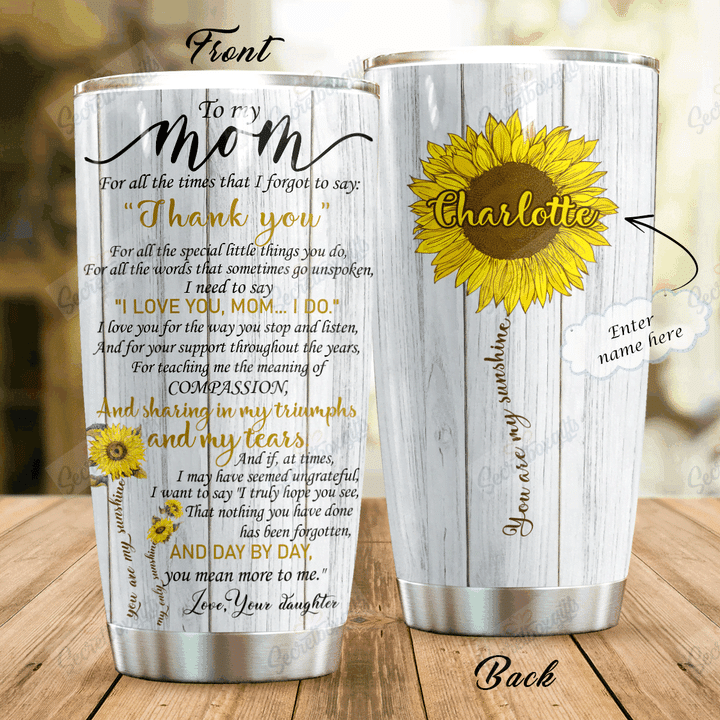 Personalized To My Mom NC1410415CL Tumbler