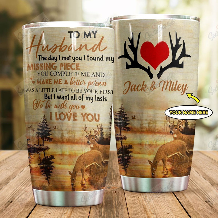 Personalized Hunting To My Husband LD0310783CL Tumbler