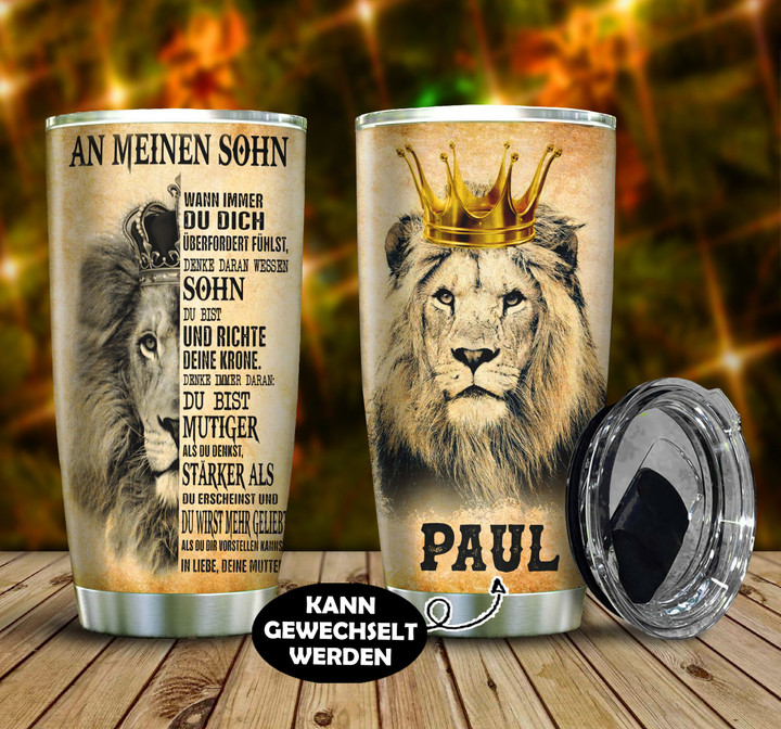 Meine Sohn Germany To My Son Personalized BBB231056NB Tumbler