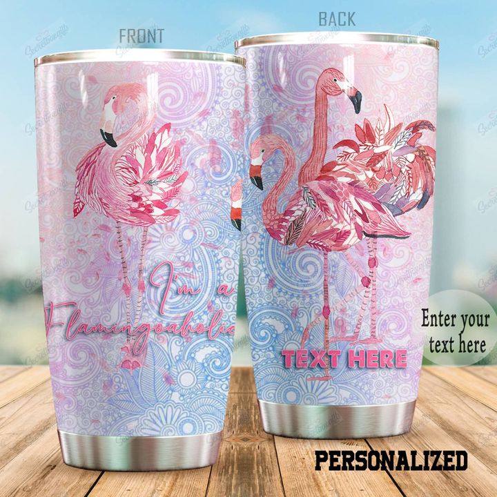 Personalized Flamingo Flamingoaholic NC1010115CL Tumbler