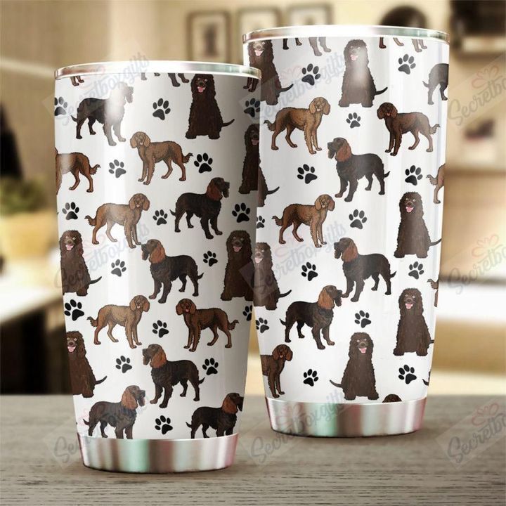 Personalized American Water Spaniel Paw VT1809137CL Tumbler