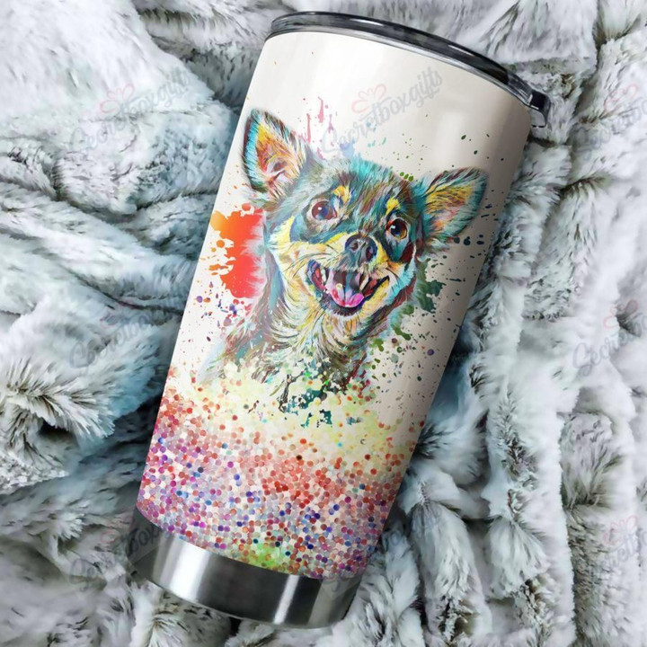 Personalized Chihuahua Art Color VT1809020CL Tumbler