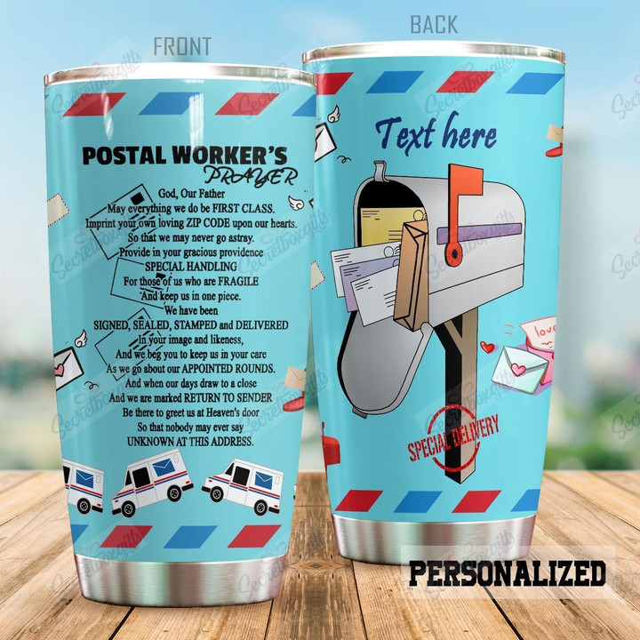 Personalized Postal Worker Postal Worker's Prayer KL2509437CL Tumbler