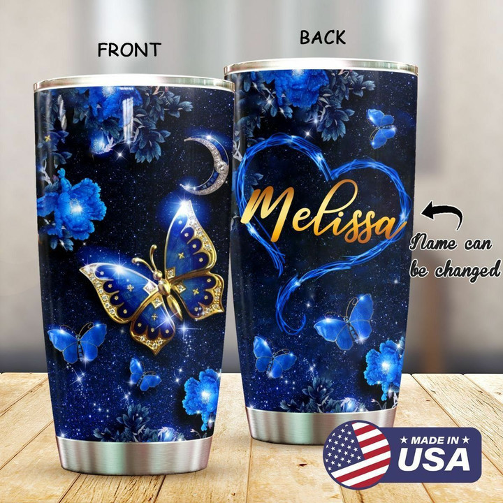 Blue Butterfly Personalized TNC240907 Tumbler