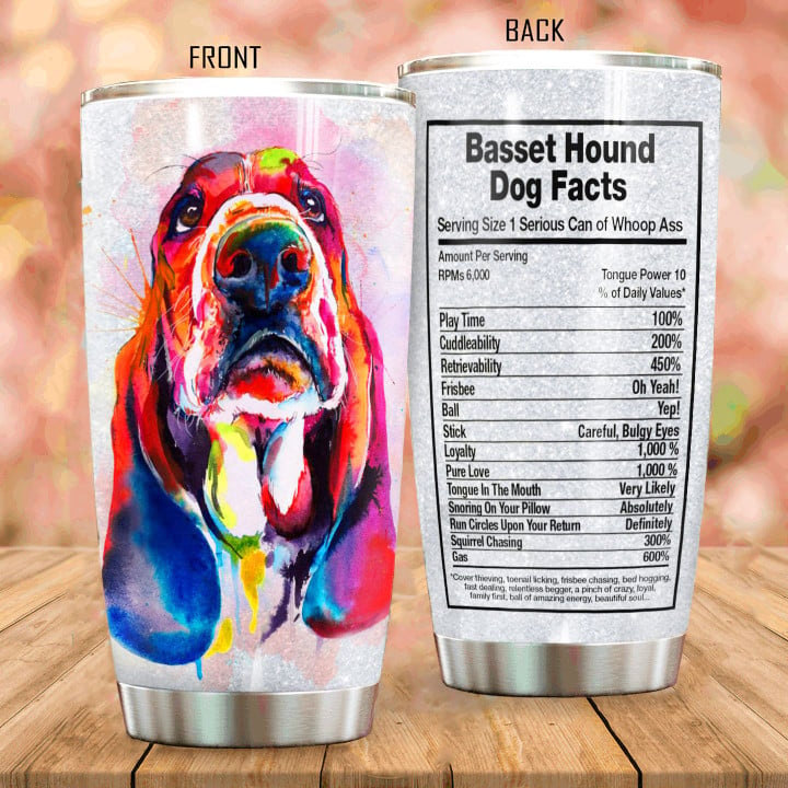 Basset Hound Dog Tumbler HHH160147TH