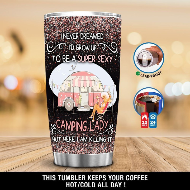 Personalized Camping Lady Girl GS-1703VB Tumbler
