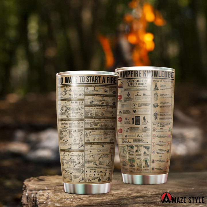 Personalized Campfire Knowledge GS-CL-LD1104 Tumbler