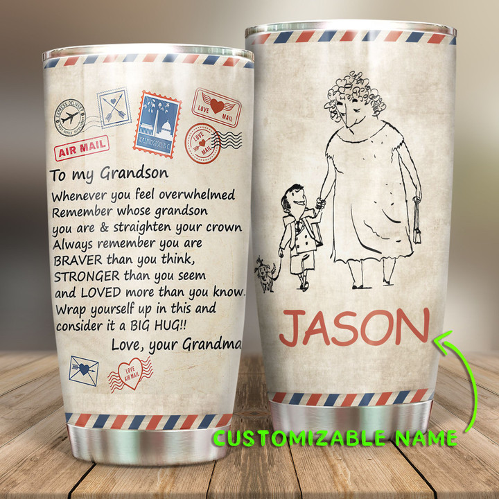 Personalized To My Grandson DD2312007BT Tumbler