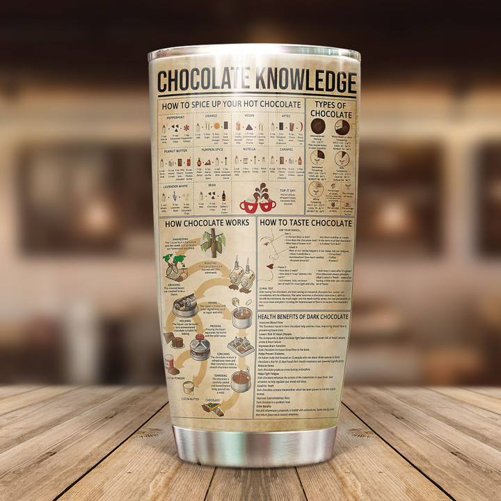 Personalized Chocolate Knowledge DD2612002LL Tumbler