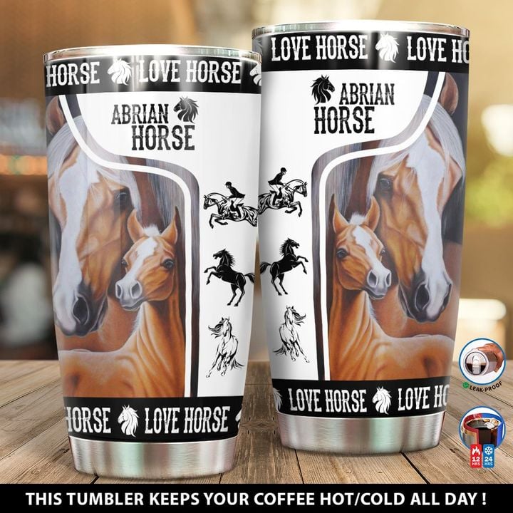 Personalized Arabian Baby Horse And Mommy Horse DD2612001TL Tumbler