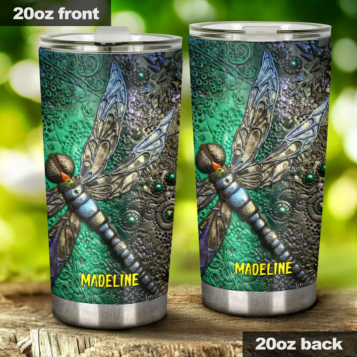Personalized Abstract Dragonfly YW0901001CL Tumbler