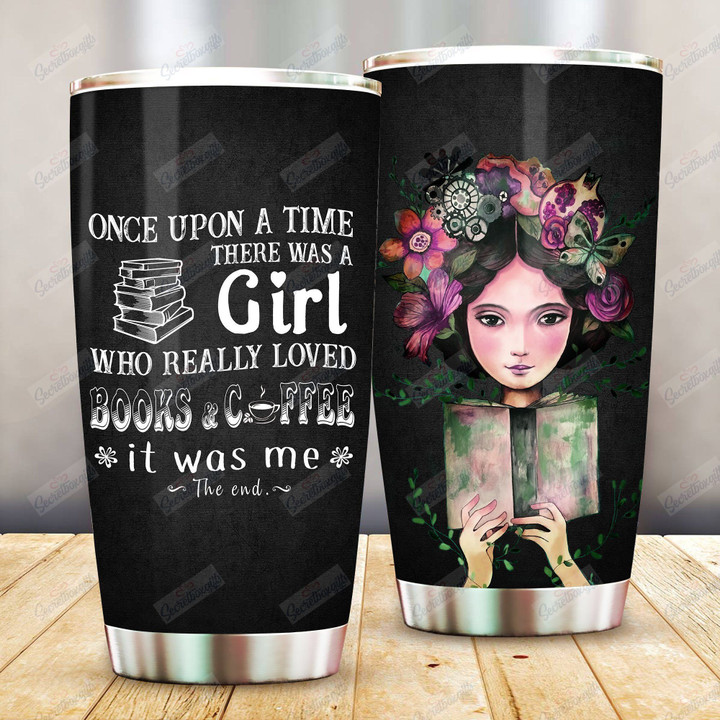 Personalized Book Once Upon A Time A Girl Who Really Loved Books AM1610016CL Tumbler