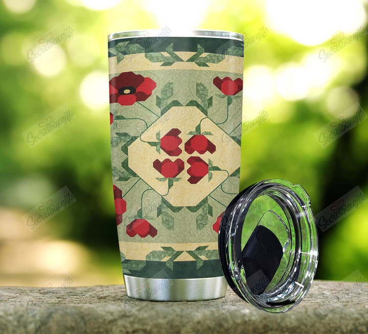 Personalized Poppy Flower TH1510120CL Tumbler