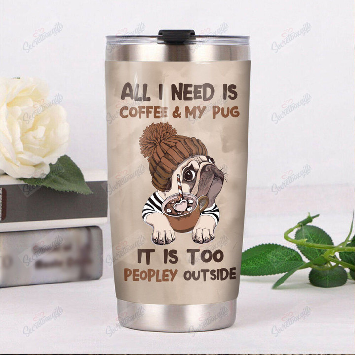 Personalized Pug Dog TH1910066CL Tumbler