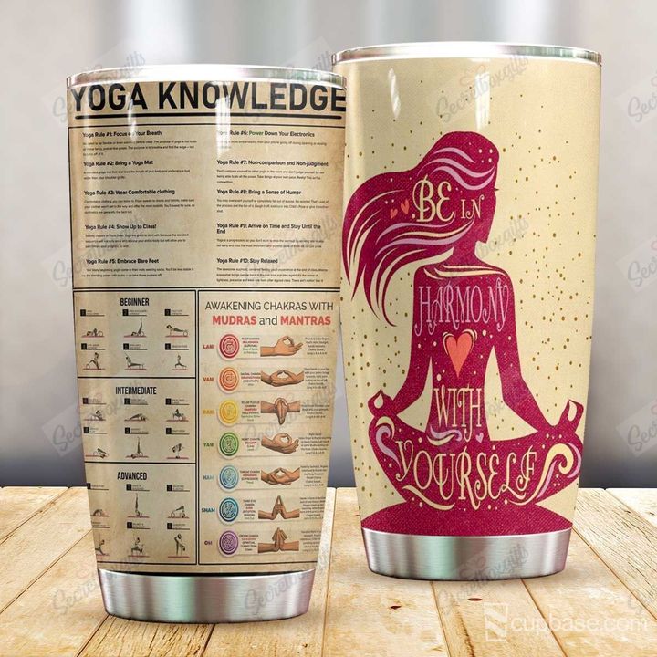 Personalized Yoga Knowledge LD0910161CL Tumbler