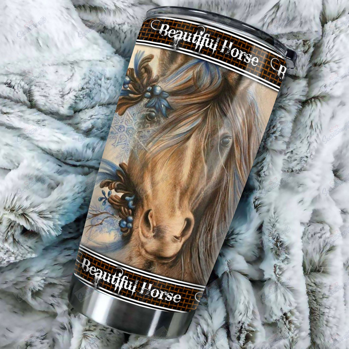 Personalized Beautiful Horse VT1010189CL Tumbler