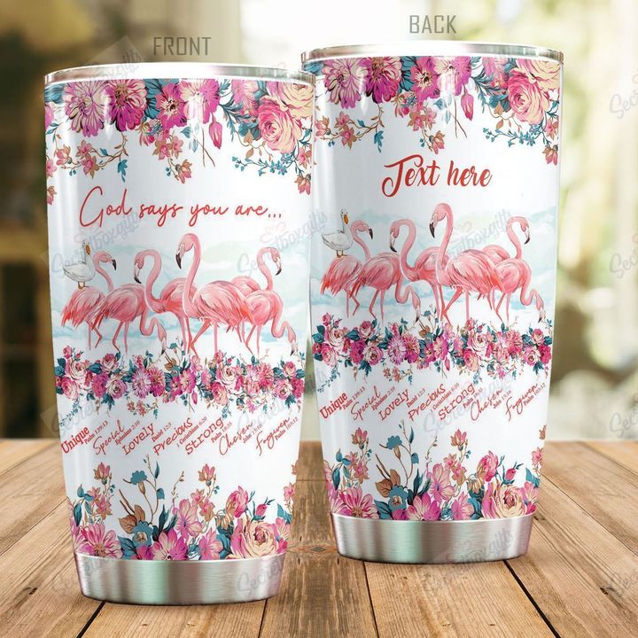 Personalized Flamingo God Say You Are NC0810613CL Tumbler
