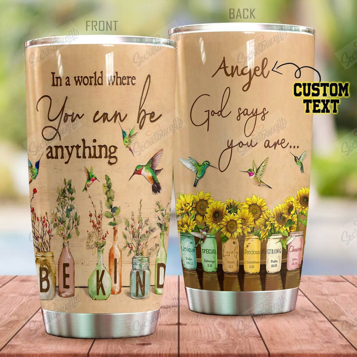 Personalized Hummingbird God Says You Are NC0810585CL Tumbler