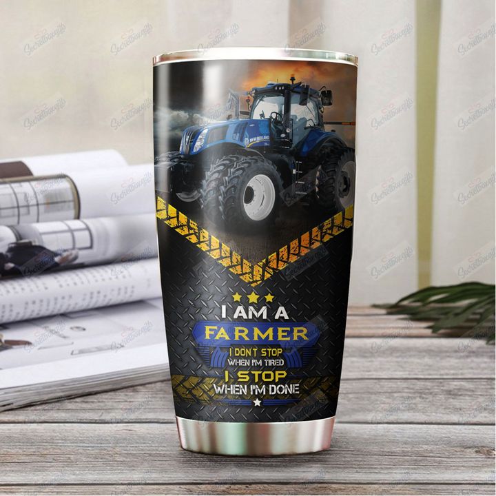 Personalized New Holland Tractor VT0910327CL Tumbler