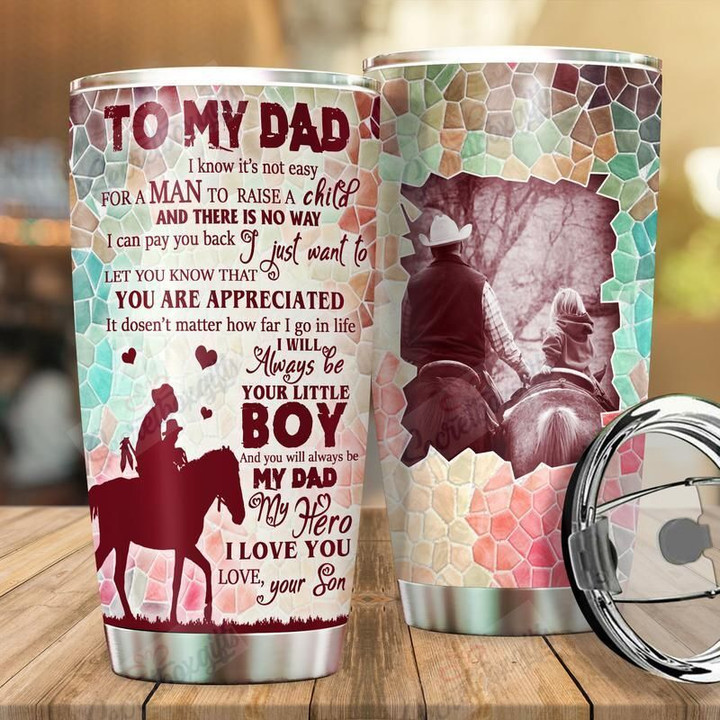 Personalized To My Dad, Son Love Dad AM0710A94CL Tumbler