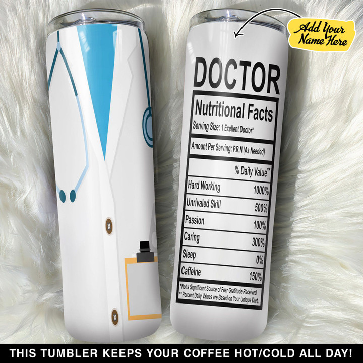 Personalized Doctor Nutritional Facts GS0704114OD Skinny Tumbler