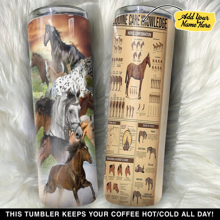 Personalized Horse Equine Knowledge GS0704739OD Skinny Tumbler