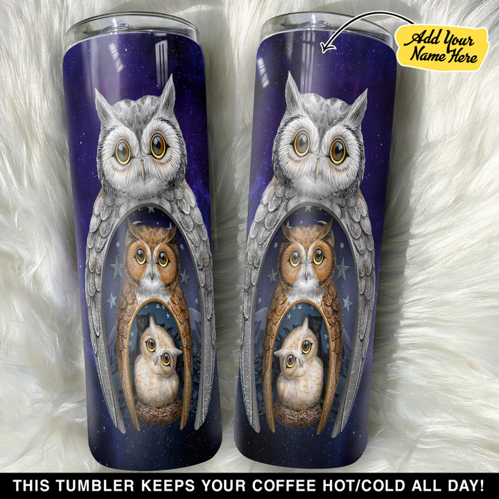 Personalized Cute Owl Family GS0704529OD Skinny Tumbler