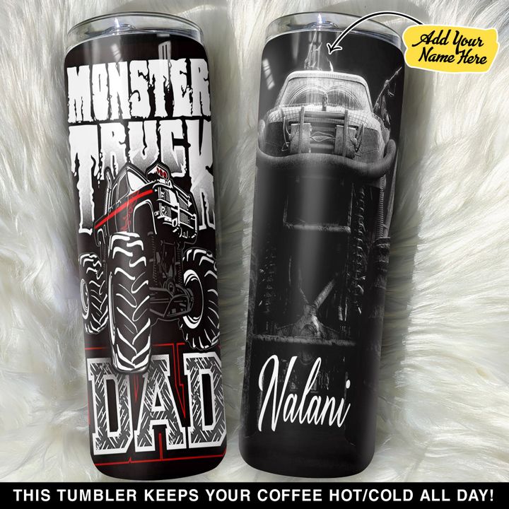 Personalized Monster Truck Dad GS0804559OD Skinny Tumbler