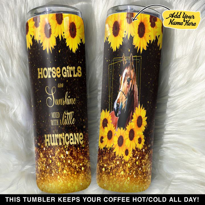 Personalized Sunflower Horse GS0804086OD Skinny Tumbler