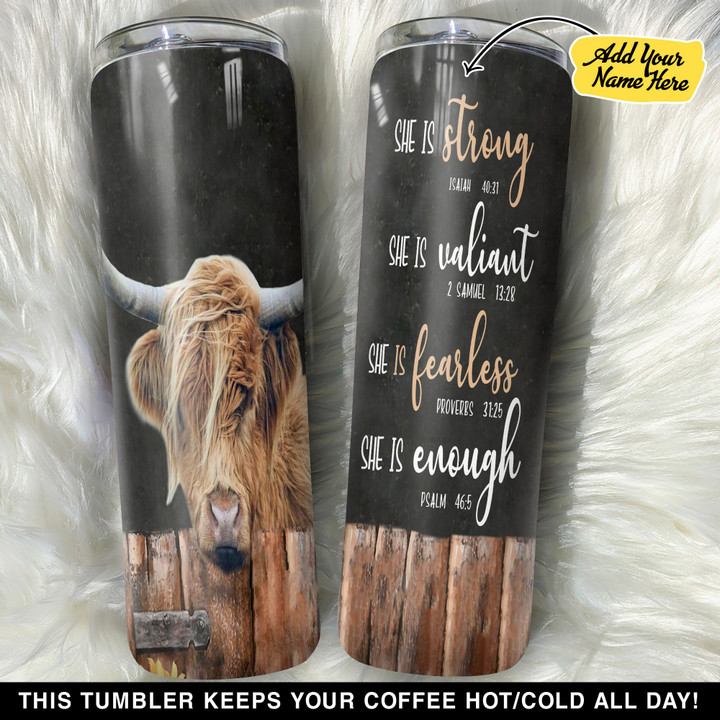 Personalized Highland Cow GS0304536OD Skinny Tumbler