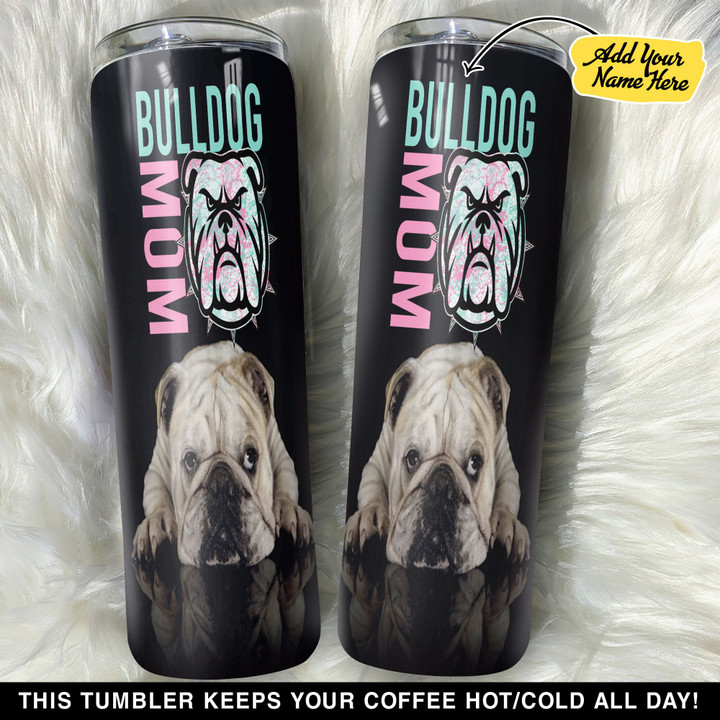 Personalized Bulldog Mom GS0804774OD Skinny Tumbler