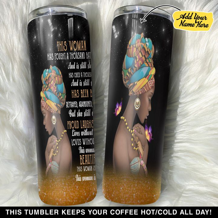 Personalized This Black Woman GS0804373OD Skinny Tumbler