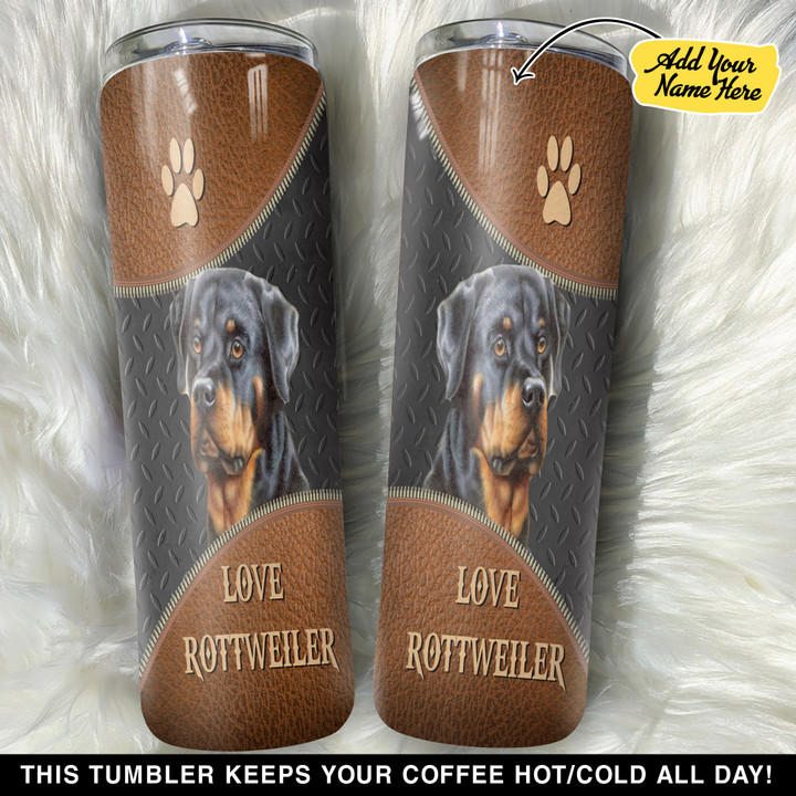 Personalized Love Rottweiler GS0804491OD Skinny Tumbler