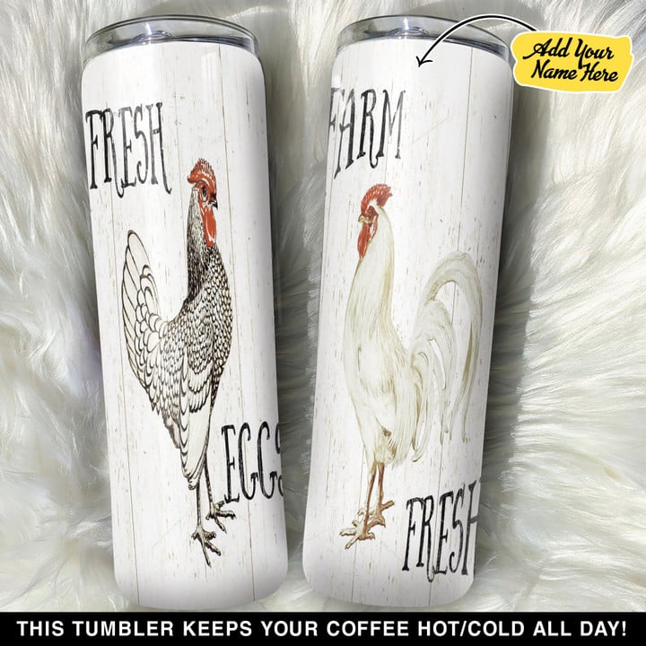 Personalized Rooster Fresh Farm GS0804596OD Skinny Tumbler
